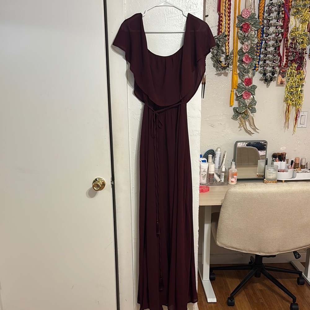 Baltic Born Black Flutter Sleeve Maxi Gown